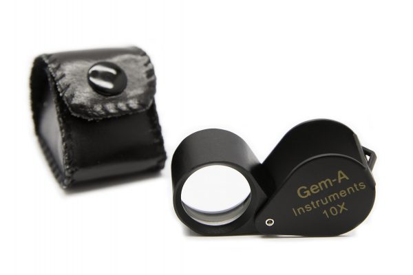Gem-A 10x Triplet Loupe, with black finish-138