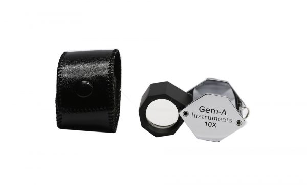 Gem-A 10x Hexagonal Loupe, with chrome finish-328
