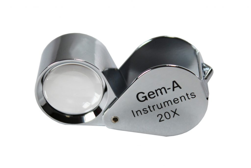 Gem-A 20x Triplet Loupe, with chrome finish