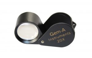 Gem-A 20x Loupe, with black finish