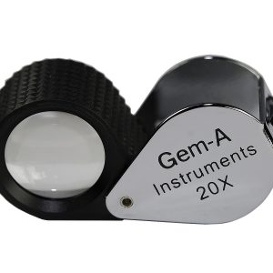 Gem-A 20x Loupe, with chrome finish and rubber grip-0