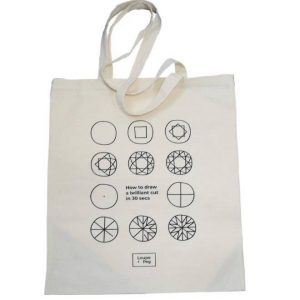 Loupe and Peg tote Bag: Diamond-0