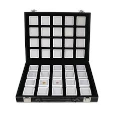 Gem-A 40x Square Loose Stone Display Box in Case