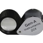 Gem-A 20x Loupe, with chrome finish and rubber grip